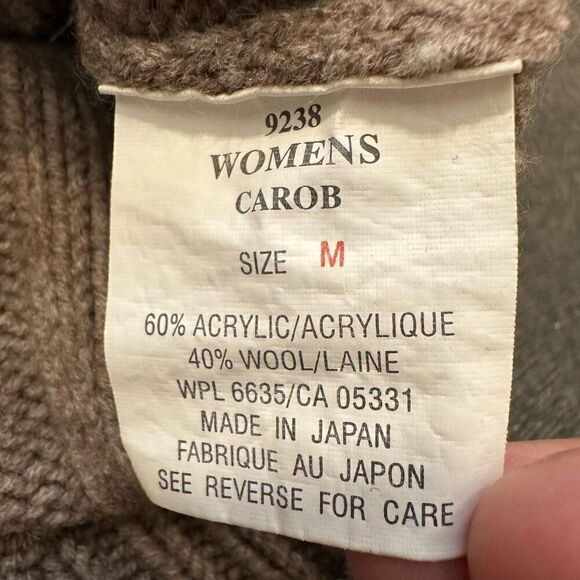 Woolrich Zip Up Hoodie Wool Blend Tan/Khaki Color Preppy Style Women’s Medium - Picture 8 of 11